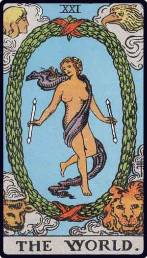The World tarot card